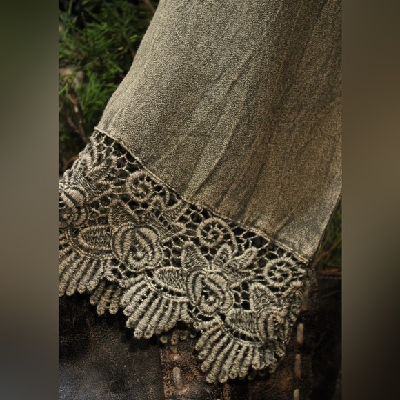 Grayish Green Lace Jacket - Picture 8 of 12